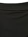 CHARLES RICHARDS Women's Plus Size Asymetric Hem Tulip Plain Mid Waist Shorts Mini Skirt Shorts Black