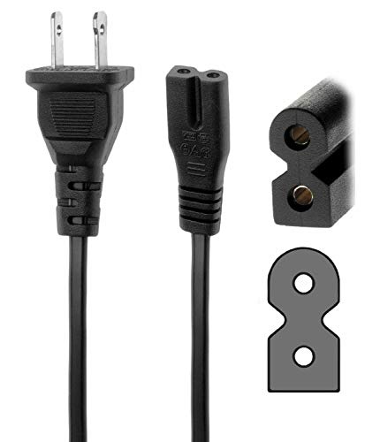 Marg AC Power Cord Outlet Socket Cable Plug Lead for Sony Portable CFDZW755 CFD-ZW770 CFD-Z110 CFD-Z120 CFDZ110 CFDZ120 CD/MP3 Player AM/FM Cassette Radio Boombox SAT B-50 SAT-B50