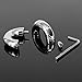 Stainless Steel Hinged Circular Ball Stretcher Weights Delayed Ejaculation Lock Cock Rings Toys (45mm)