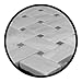 Carrara Marble Italian White Bianco Carrera Basketweave Mosaic Tile with Bardiglio Gray Dots Honed