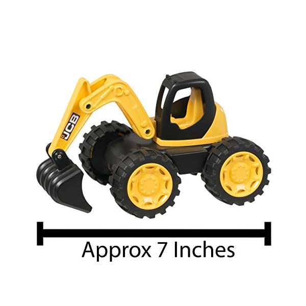 JCB-Kids-Toys-Construction-Excavator-Toy-Truck-Toy-iconic-Construction-Vehicles-Kids-Play-Figures-Vehicles-2-Year-Old-Boys-Girls-Plus HTI JCB - Kids Toys - Construction Excavator Toy - Truck Toy - iconic Construction Vehicles - Kids' Play Figures…