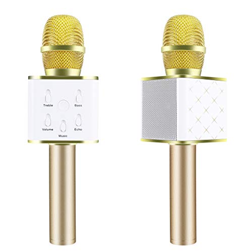 Miaomiaogo Q7 Magic Karaoke Microphone Phone KTV Player Wireless Bluetooth MIC Speaker Record Music