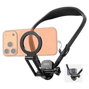 Ulanzi MG14 ネックレスマウント Magsafe対応 首掛けスマホホルダー GoPro用アダプター付き
