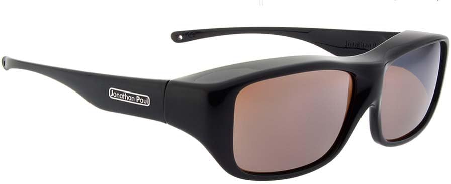 Jonathan Paul Fitovers Large Quamby Eternal Black Polarized Amber Sunglasses