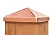 Solid Copper 6x6 Pyramid Cap - Designed to Fit Over A 5-1/2