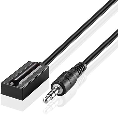 TNP IR Receiver Cable (25FT) – External 38-56kHz Infrared Receiver Extender Sensor Cable 3.5mm Jack Plug Wire Cord Remote Eye for HD DVR Cable Box, STB Set Top Box, TV, IR Repeater Extender System