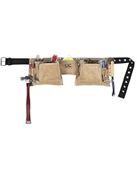 Cinturón portaherramientas Custom Leathercraft de ante, muy resistente y para utilizar en trabajos de construcción