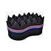 Generic New Pyramid Design Double Side Two in One Magic Twist Hair Sponge Afro Braid Style Coils Sponge Brush