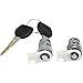 Door Lock Cylinder for INTEGRA 87-93 / CIVIC DEL SOL 93-97 Set of 2 Chrome w/Keys Door-Mounted