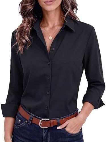 miller ranch dress shirts Amazon.com: Miller Ranch Womens Long Sleeve Western Shirt (Blue, Large) : Clothing, Shoes & Jewelry