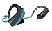 Jarv Pure Fit Bluetooth 4.0 Wireless Sport Headphones/Ear Buds - Sweat and Water-Resistant, Ear Hook Design - Blue