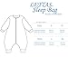 LETTAS Baby Boys and Girls Detachable Sleeves 0.5 Tog Cotton Sleeping Sack for Big Kids, (Blue,XL)