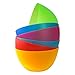 6 Pc Fun Multi-Colored BPA-Free Bowls - Cereal Fruit or Soup Bowl