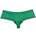 Jaxu Men's Elastic Spandex Thong Boxer Shiny Boxers Briefs Guys Pants Sexy Men Pouch Underwear Green L