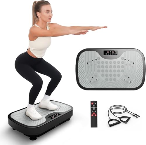 JOROTO Vibration Plate Exercise Machine, Vibration Platform Lymphatic Drainage with Acupressure Nodes, Body Shaker Exercise Machine for Weight Loss, Toning & Wellness-Maximum Load 150kg