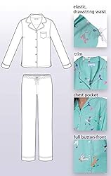 PajamaGram Womens Pajamas Soft Cotton - Dog Pajamas