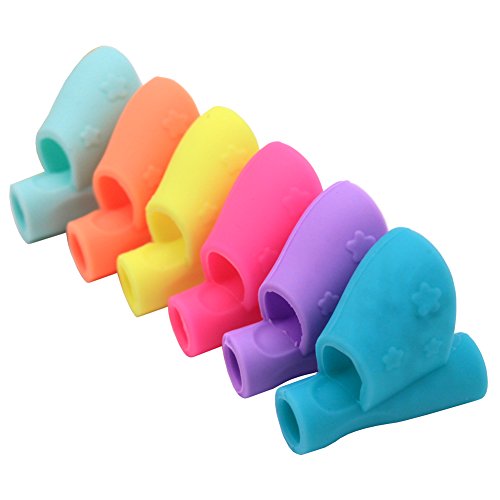 Writing Correction Grips Device Tool - 6 Pcs Children Pencil Holder Pen Writing Grip Posture Correction Tool for Pencils