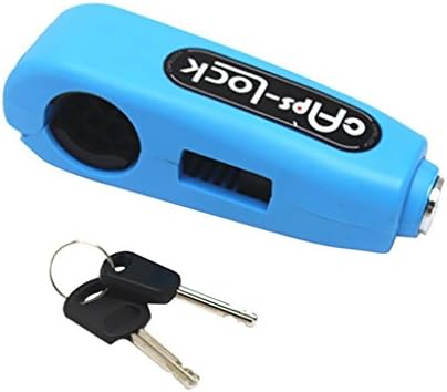 Motorcycle Lock Scooter/ Bicycle /Handlebar Security Lock ,Anti-theft Brake Lever Security Lock, Throttle Grip Lock (blue)