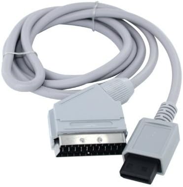 LAAGIE 5 Feet RGB Scart Cable for Nintendo Wii, Gray by LAAGIE