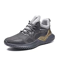 YSNJL Mens Running Shoes Sneakers Lightweight Athletic Walking Sport Mens Cross Training Shoe for Men(Grey-Lable 40/6.5 D(M) US Men)