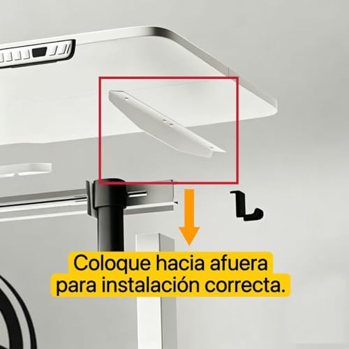 Elevable Eléctrico 160x60cm,Ajuste de Altura con Rueda,Escritorio de Pie para Oficina en Casa, con Memoria y Soporte Metálico en T (White, 160cm)