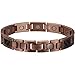 VITEROU Mens Magnetic Pure Copper Therapy Carbon Fiber Bracelet High Powered for Arthritis,3500 Gauss