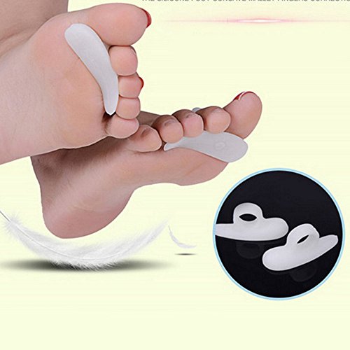 Refaxi 2Pcs 1Pair Soft Silicone Gel Toe Straightener Hammer Claw-like Mallet Toe Aid