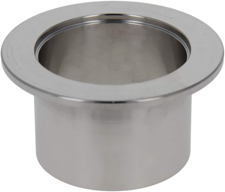 Othmro Stainless Steel 304 Sanitary Fitting, Long Weld Clamp Ferrule FitsTri Clamp (54MM/2.05" Tube OD), Silver, 2PCS 40mm - Image 4