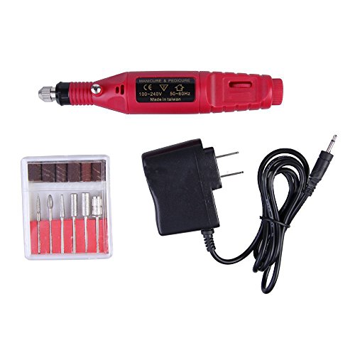 Electric Pen Shape Nail Art Drill Kit Manicure File Polish Buffing Pedicure Electric Tool Charger
