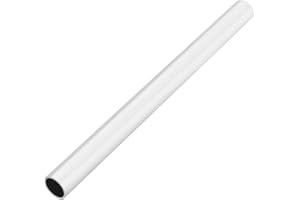 MECCANIXITY 6063 Aluminum Tubing Round Tube 1.26"(32mm) OD x 1.1"(28mm) ID 13"(330.2mm) Length Metal Straight Pipe for Industrial, DIY Craft, Furniture, Decoration, Silver