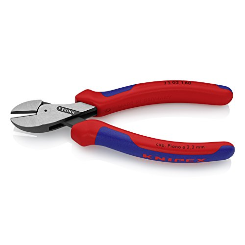 Knipex X-Cut® Kompakt-Seitenschneider hochübersetzt schwarz atramentiert, mit Mehrkomponenten-Hüllen 160 mm 73 02 160 – Bild 3
