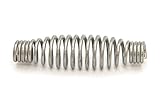 Spring Stove Handle, Stainless Steel Finish, Tapered At Both Ends. Max Diameter: 1-1/2