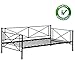 Daybed Frame Twin Size Metal Platform Day Bed Heavy Duty Box Spring Replacement Living Guest Room,Mattress not Include
