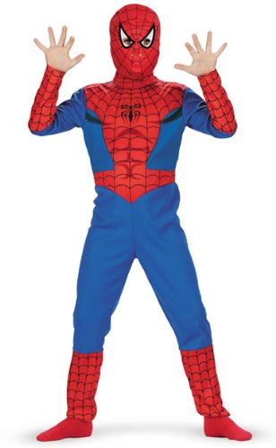 Child's Spiderman Costume (Size:Plus Size 7-10)