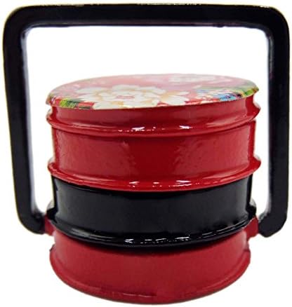 Hestio 1:12 Miniature 3 Tier Picnic Hamper Lunch Box Japanese Bento Dollhouse Kitchen Accessories