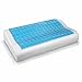 Contour Memory Foam Pillow w/ Cooling Gel by PharMeDoc - Orthopedic Bed Pillow incl. Removable Pillow Cover, Contour Design