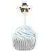 PARTYMASTER Christmas Party Decorations Food Toothpicks Cupcake Muffin Toppers Mixed Packaging,24pcs