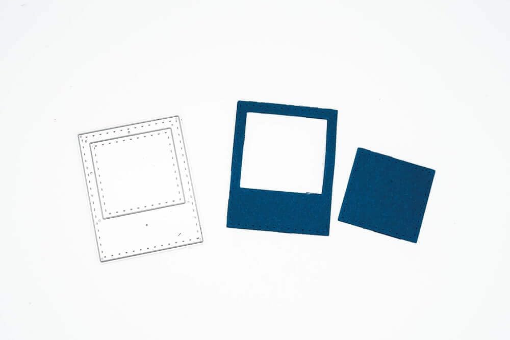 Punch shop cutting stencil frame for Polaroid picture, cutting stencil frame, cutting dies, stencils, scrapbooking, card making, DIY, embossing stencils