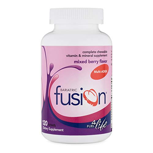 Bariatric Fusion ADEK Bariatric Multivitamin & Mineral Supplement Mixed Berry Flavor for Duodenal Switch, 120 Tablets