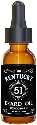 Best Beard Oil - Conditioner &amp; Softener for Men - Woodsman - Premium Blend Including Argan and Jojoba - 1oz