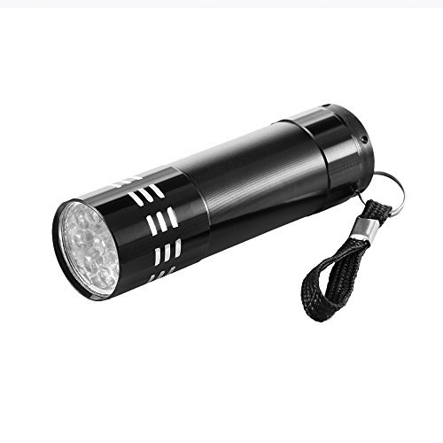 OurLeeme Mini Violet LED Handheld Flashlights, Pet Urine Detectors UV LED Flashlight 3 AAA Battery Powered Use for Ink Curing Detect Metal Cracks Money Detector Device