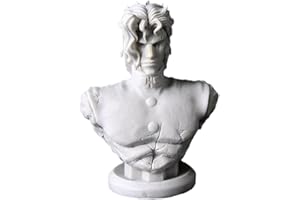 QAHEART Kakyoin Noriaki Figure Bust Resin Model Unpainted 1/10 Anime Resin Figure Statue Bust Model, DIY Paintable, Handmade Collectible Desktop Display Car Decoration