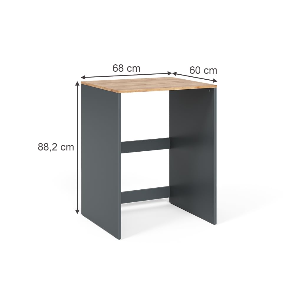 Vicco Waschmaschinenschrank Anthrazit/Goldkraft Eiche Viktor 68x88x60 cm - Badezimmerschrank für die Waschmaschine, Praktische Umrahmung für Waschmaschine oder Trockner 3