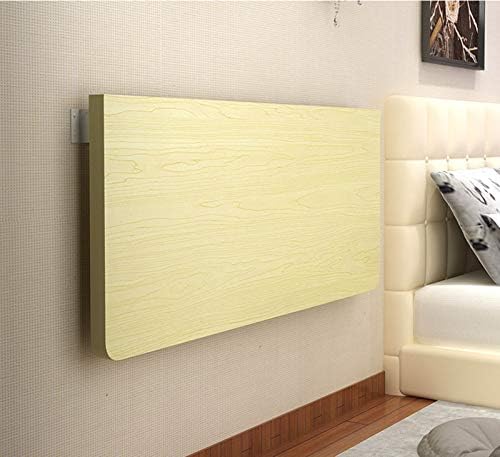 木製折りたたみテーブル 壁掛けデスク 多機能コンピューターライティングレストランホームオフィスデスク 送料無料 ホワイトメープル ウォールナット ホワイト