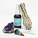 15 pcs Chakra Crystal Healing Kit! / Lot of Chakra tumbles, Amethyst Cluster, Raw Stones, Sage, Meditation Spray + More. Bohemian Gift Set!