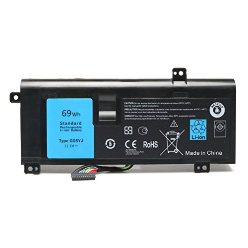 Reparo® 69Wh 11.1V G05YJ Laptop Battery for Dell Alienware m14x A14 14 R4 14D-1528 ALW14D 0G05YJ Y3PN0 8X70T