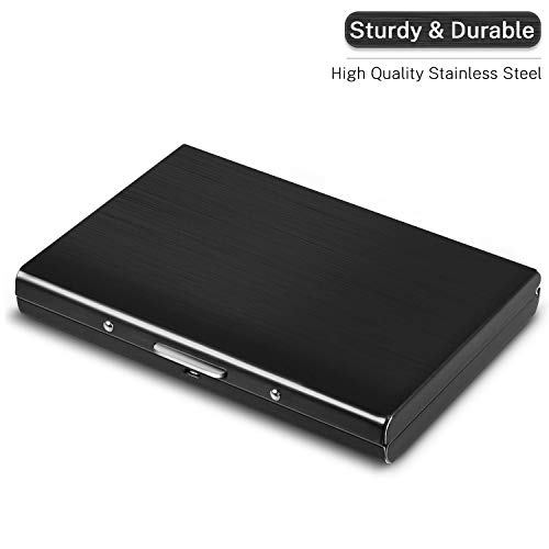 maxgear rfid credit card holder protector metal credit card case wallet for women men black pricepulse maxgear rfid credit card