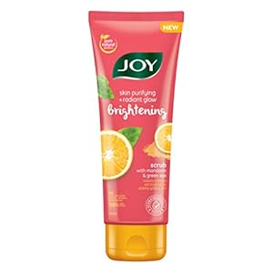 Joy Skin Purifying + Radiant Glow Brightening Scrub | With Mandarin & Green Tea | No Harsh Chemicals, No Parabens…