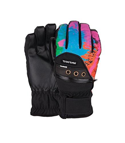 Pow men s vandal gloves, orange, x-large
