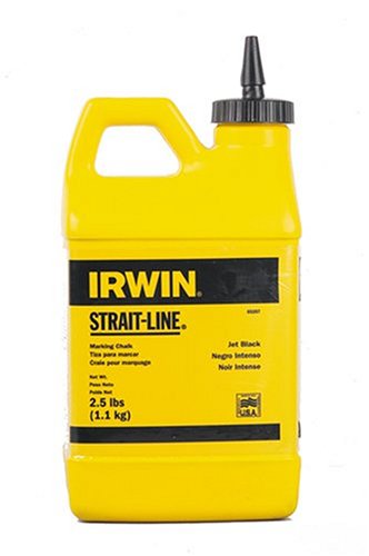IRWIN Tools STRAIT-LINE 65207 Permanent Marking Chalk, 2.5-pound, Black (65207)